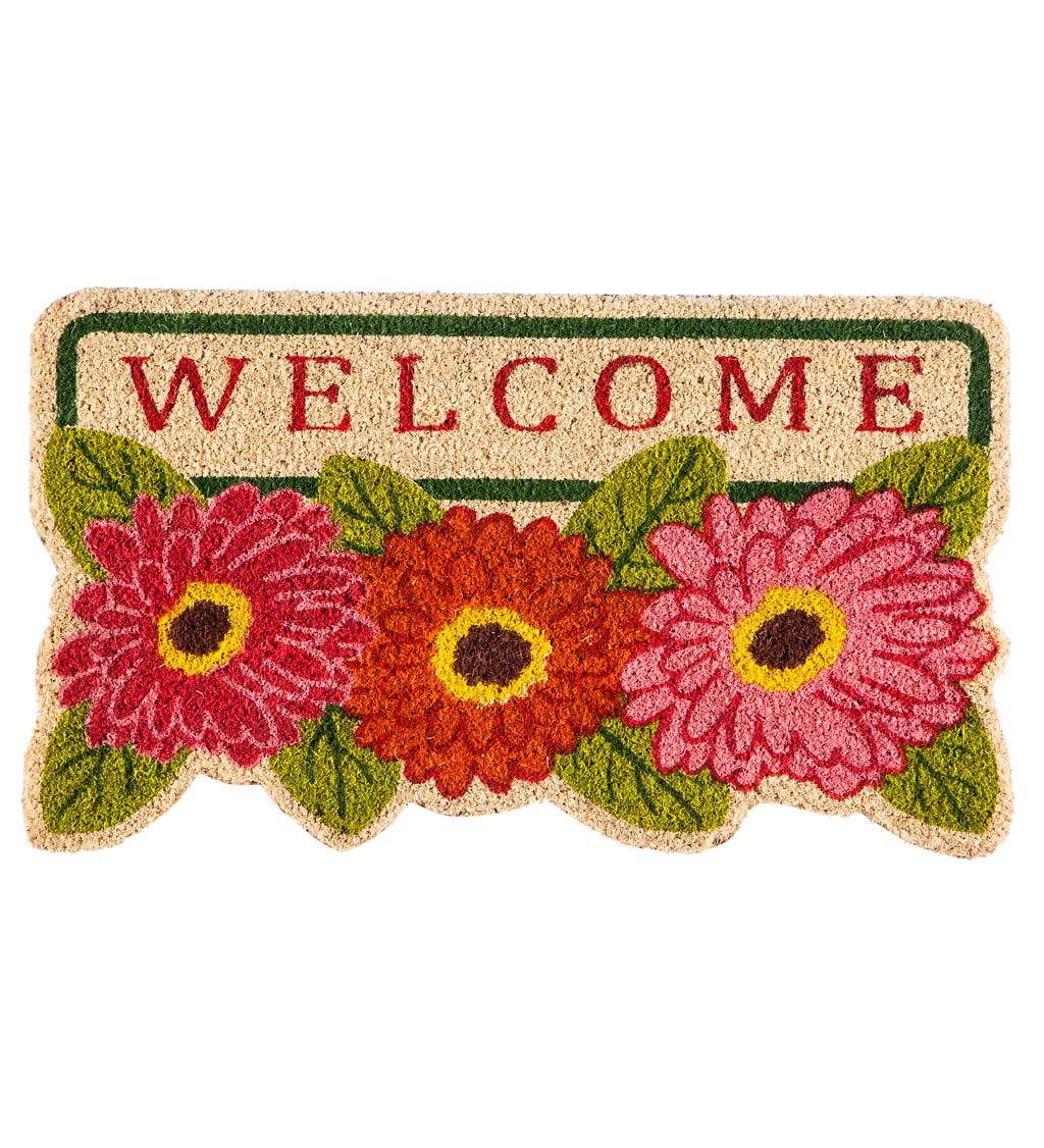 Floral Shaped Welcome Mat