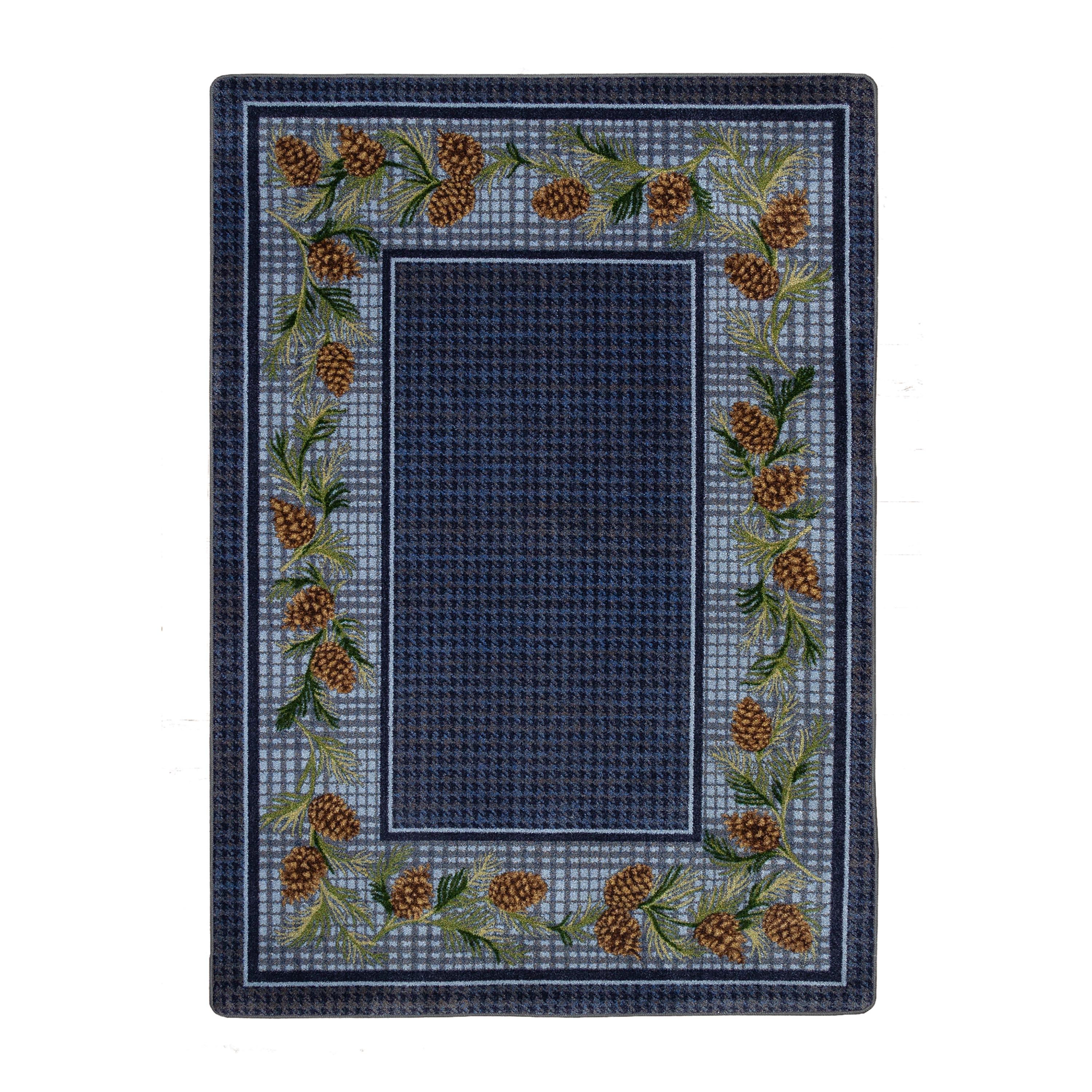 Sweetwater Pine Plaid EnduraStran Area Rug, 2'1" x 7'8" Runner - Blue