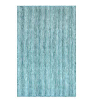 Indoor/Outdoor Textured Stripe Polypropylene Rug, 39" x 59"