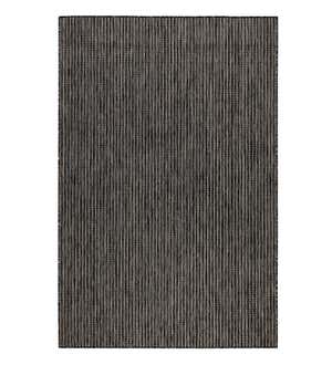 Indoor/Outdoor Textured Stripe Polypropylene Rug, 39" x 59"