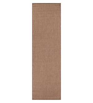 Veranda Textured Indoor/Outdoor Polypropylene Rug, 2'3" x 11'9" Runner