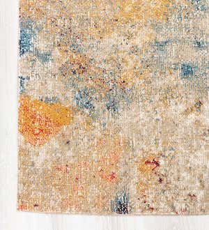 Indoor/Outdoor Penelope Watercolor Rug, 5'3" x 7'6"