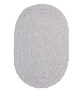 Chenille Oval Braided Area Rug, 9' x 12' - Wildberry