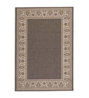 Veranda Border Indoor/Outdoor Rug, 5'10"x 9'2"