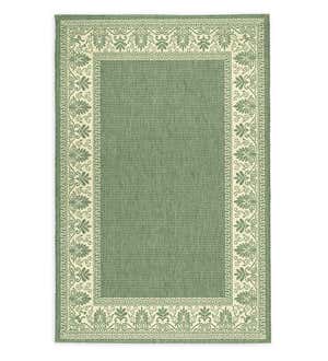 Veranda Border Indoor/Outdoor Rug, 5'10"x 9'2"