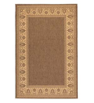 Veranda Border Indoor/Outdoor Rug, 5'10"x 9'2"