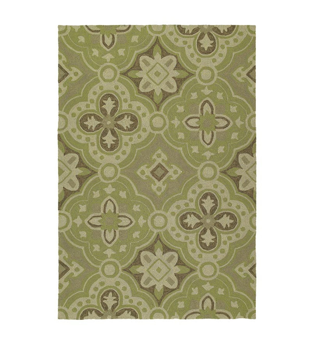 Habitat Medallion Indoor/Outdoor Rug, 4' x 6' - Green