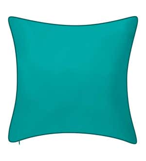 Outdoor/Indoor Watercolor Blue Bird Throw Pillow