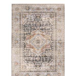 Wakefield Tapestry Polyester Rug, 6'7" x 9'6" - Gray