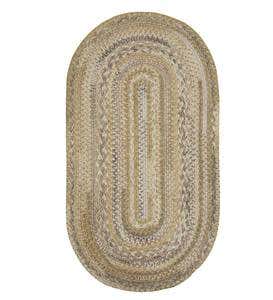 Oval Riverview Wool Blend Braided Rug, 8' x 11'