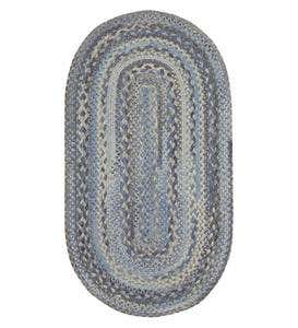 Oval Riverview Wool Blend Braided Rug, 8' x 11'