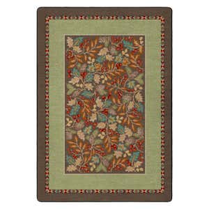 USA Made Hickory Hill Holly Edurastran Rug 5'4" x 7'8"