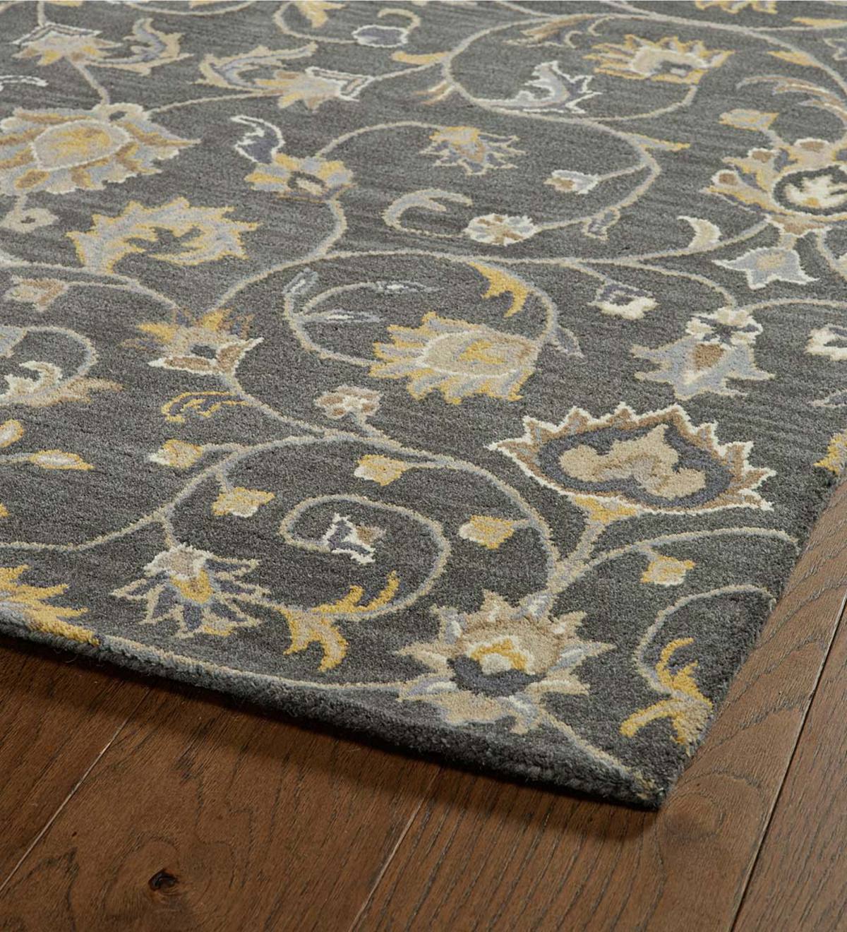 Lauren Vine Wool Rug, 5 x 7'9"