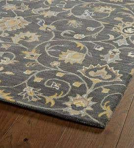 Lauren Vine Wool Rug, 3' x 5'