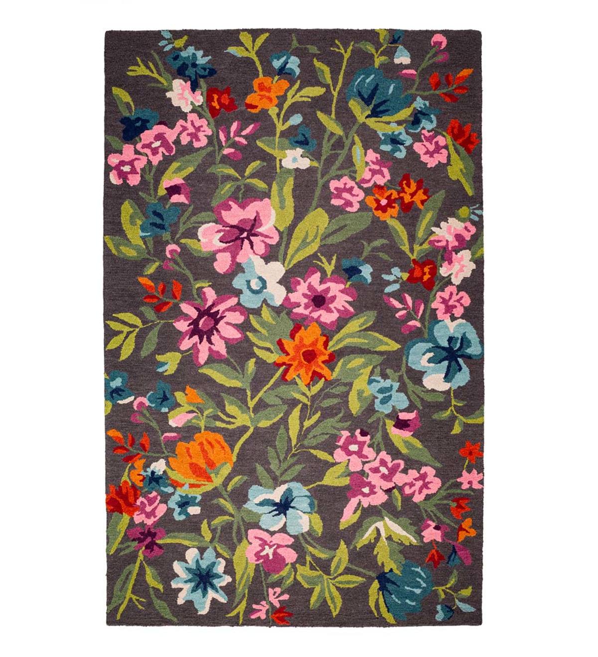 Belle Grove Hand-Tufted Wool Floral Area Rug, 8' x 10'