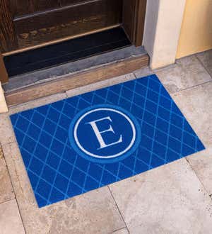 Monogram Argyle Sisal-Look Doormat