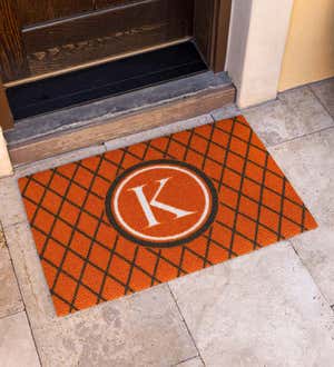 Monogram Argyle Sisal-Look Doormat