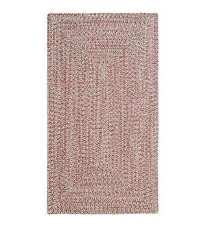 Indoor/Outdoor Rectangle Pine Creek Braided Polypropylene Rug