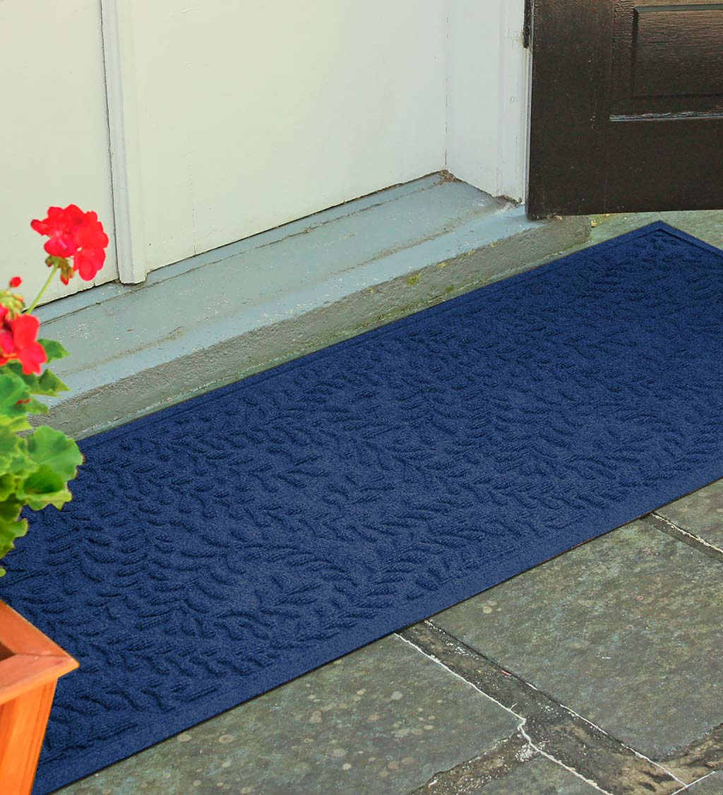 Blue 36 in. x 60 in. Checker Floor Mat Indoor/Outdoor Door Mat