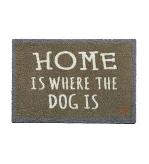 Home Is Where The Dog Is Washable Mud Rug