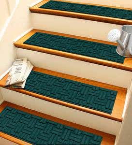 Waterhog Basket Weave Stair Treads, Set of 4