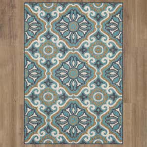 Indoor/Outdoor La Grange Tile Polypropylene Rug