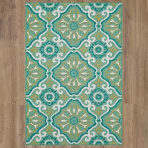 Indoor/Outdoor La Grange Tile Polypropylene Rug