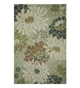 Floral Silhouette Indoor/Outdoor Area Rug