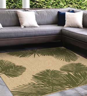 Indoor/Outdoor Textured Palms Polypropylene Rug