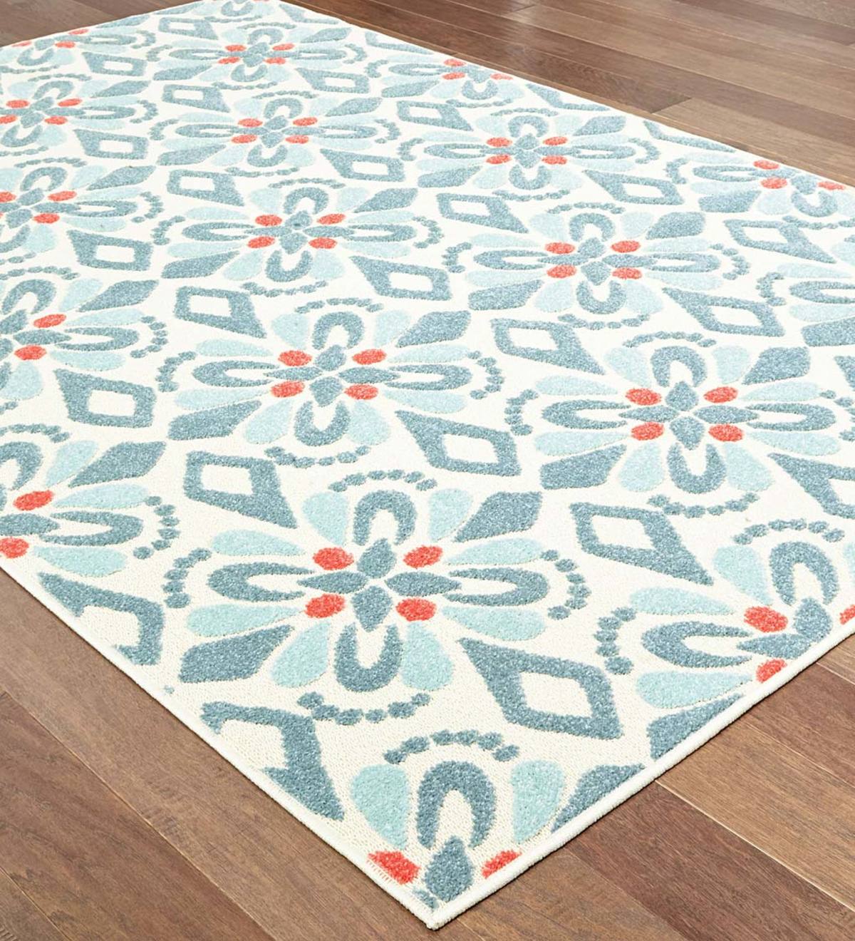 Indoor/Outdoor Clearwater Print Rug, 8' x 10'