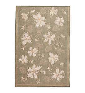 Whimsy Floral Indoor/Outdoor Polypropylene Rug, 39"x 59"