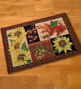 Autumn Collage Wool Accent Rug