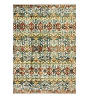 Daughton Scroll Polypropylene Indoor Rug