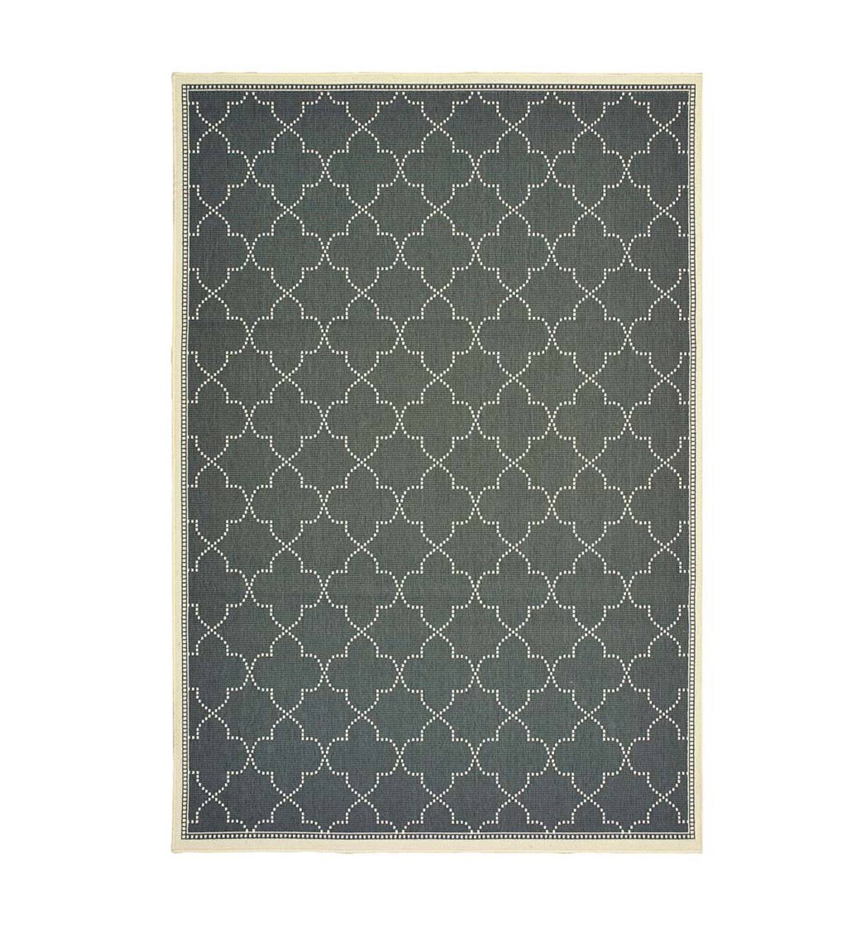 Marston Quatrefoil Area Rug, 2'5"x 4'5" - Gray