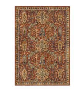 Anniston Border Area Rug, 5'3"x 7'6" - Red