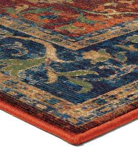Anniston Floral Area Rug, 5'3"x 7'6" - Red