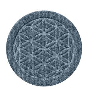 Waterhog 12" Flower of Life Plant Trivets, Set of 2