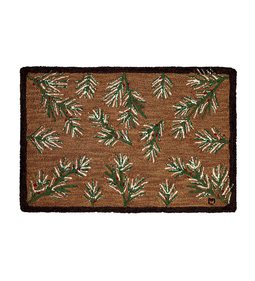 Fir Thistle Hand-Hooked Wool Accent Rug