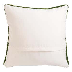 Indoor/Outdoor Sunflower Hooked Polypropylene Throw Pillow