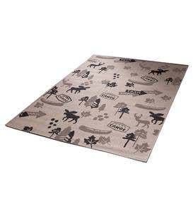 Indoor/Outdoor Summer Camp Rug, 7'10" x 11'