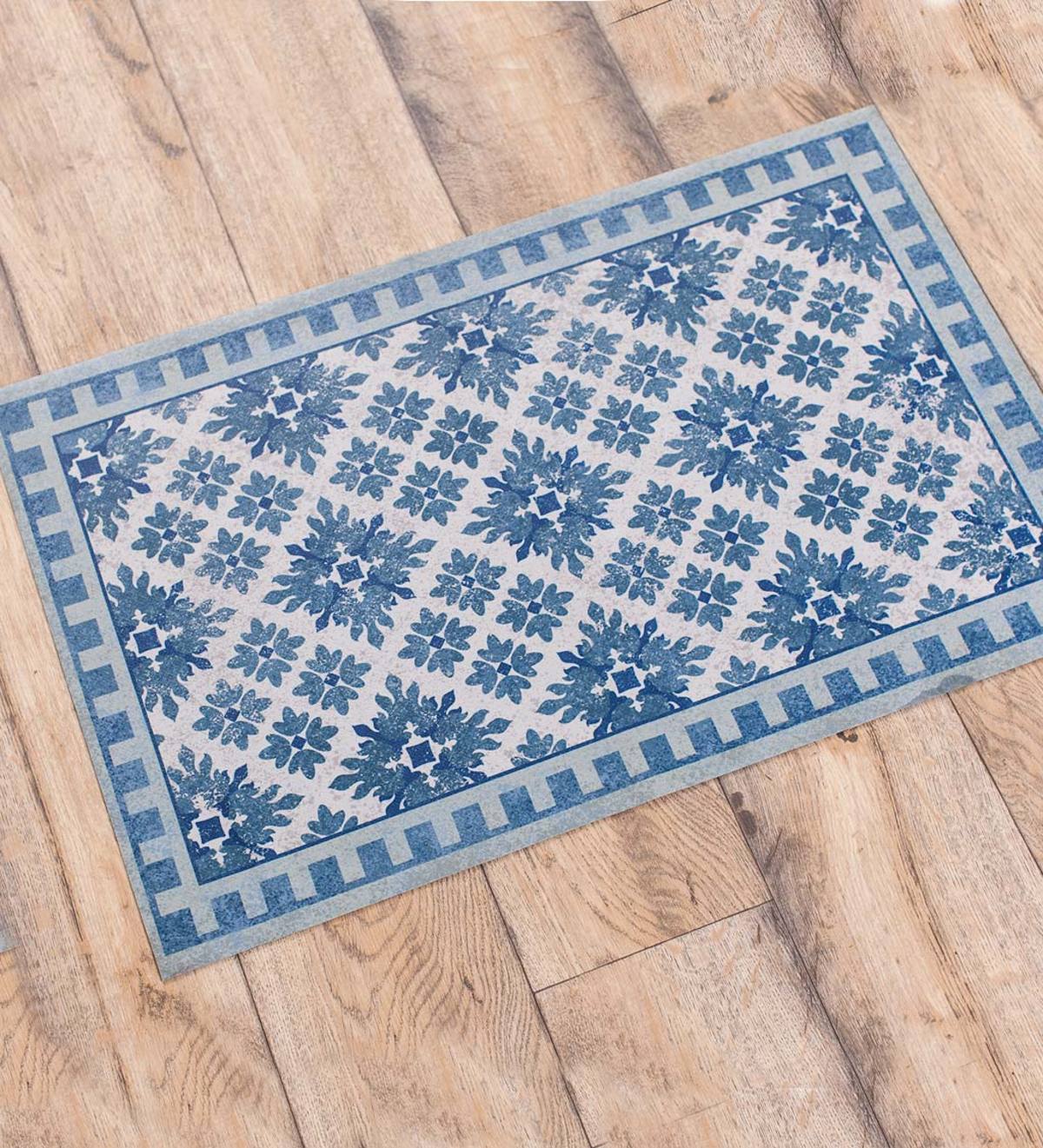 Cleo Waterproof Non-Skid Decorative Floor Cloth Mat, 23" x 71"