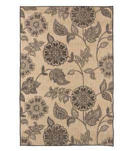 Indoor/Outdoor Jacobean Floral Rug