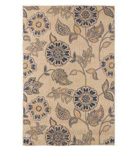 Indoor/Outdoor Jacobean Floral Rug