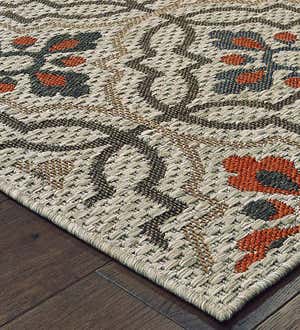 Cambridge Tilework Indoor/Outdoor Rug, 3'3" x 5'