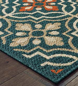 Cambridge Tilework Indoor/Outdoor Rug, 3'3" x 5'