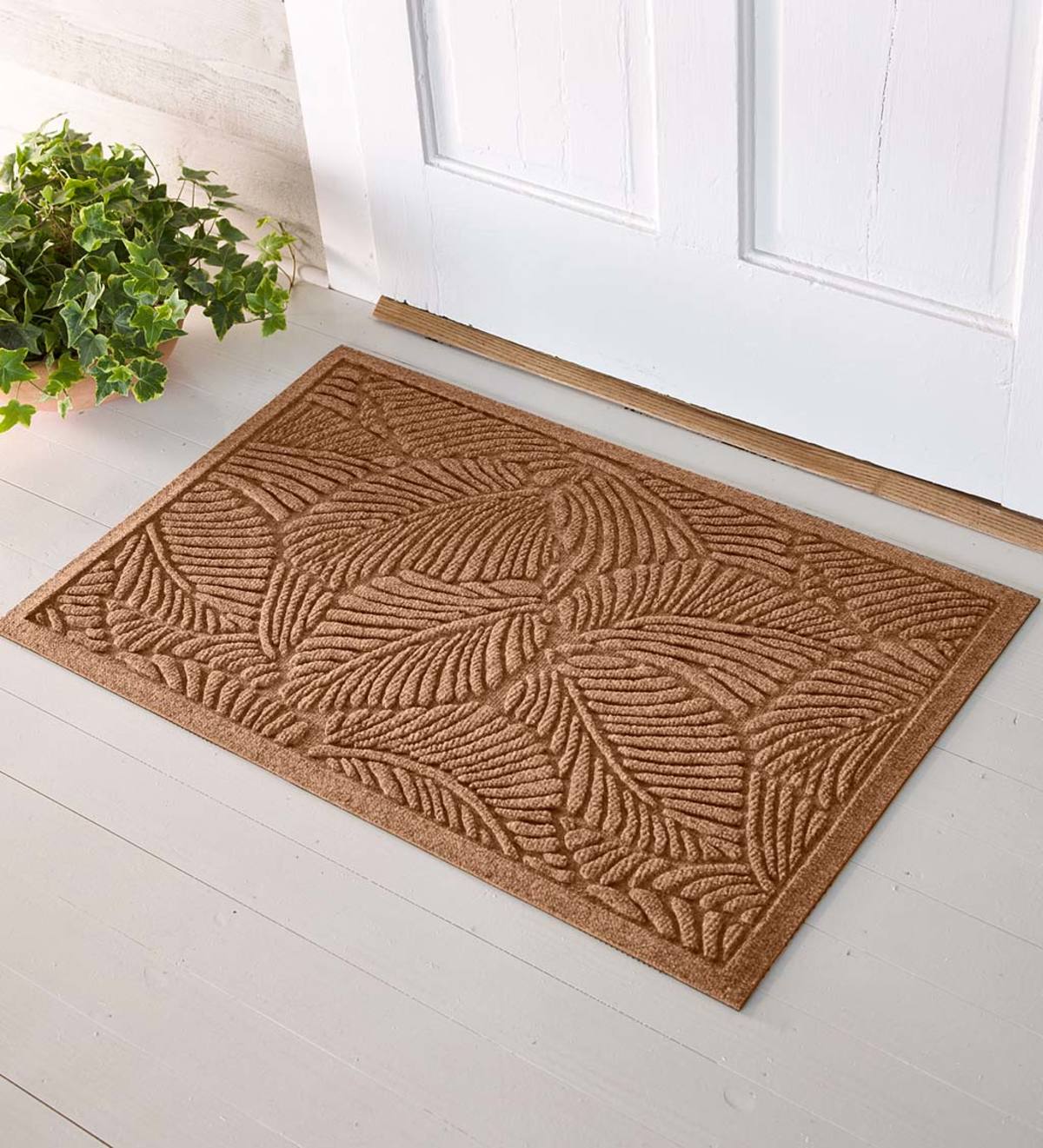 Waterhog Fern Doormat 2 X 3 Bordeaux Plow Hearth