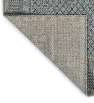 Indoor/Outdoor Bluefield Border Polypropylene Rug