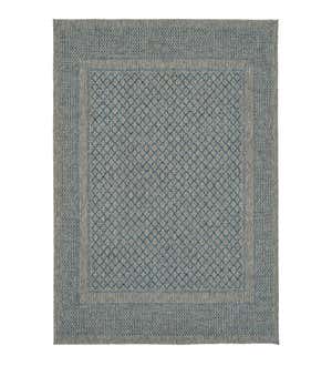 Indoor/Outdoor Bluefield Border Polypropylene Rug