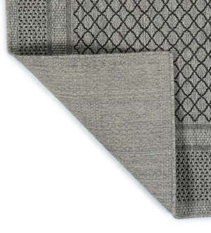 Indoor/Outdoor Bluefield Border Polypropylene Rug