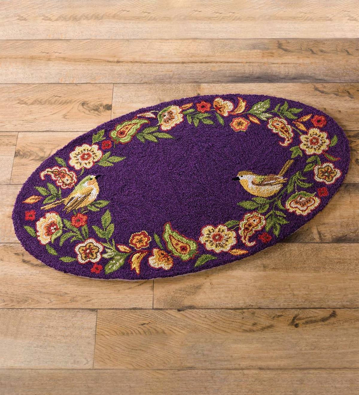 Delilah Hooked Wool Oval Accent Rug